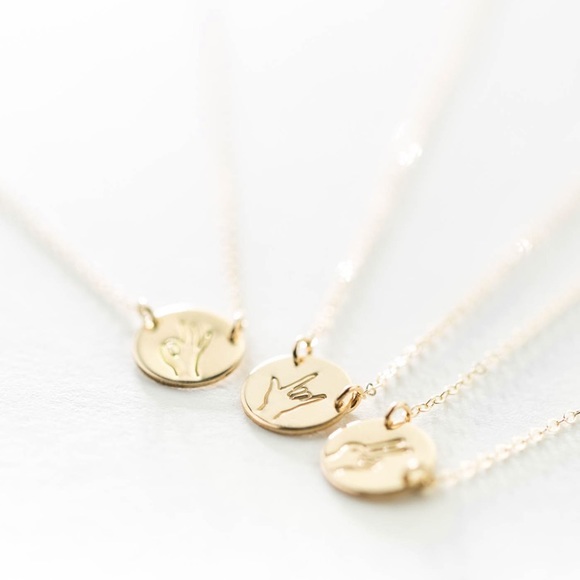 “Peace Out” Sign Language Minimalist Boho Necklace - Picture 7 of 16